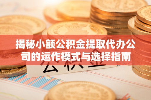 宝安揭秘小额公积金提取代办公司的运作模式与选择指南