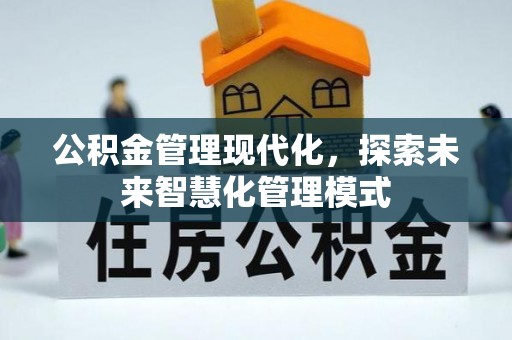 宝安公积金管理现代化，探索未来智慧化管理模式