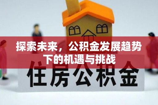 宝安探索未来，公积金发展趋势下的机遇与挑战