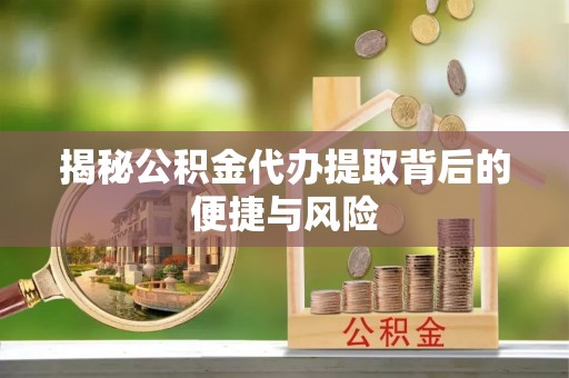 宝安揭秘公积金代办提取背后的便捷与风险
