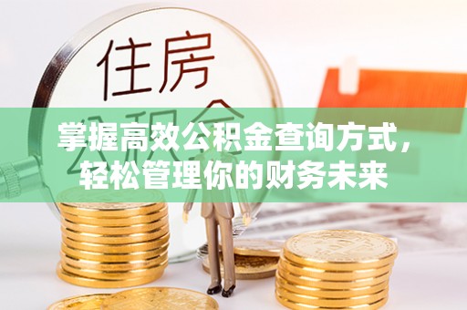 宝安掌握高效公积金查询方式，轻松管理你的财务未来