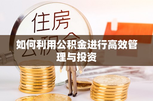 宝安如何利用公积金进行高效管理与投资